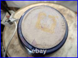 Signed Vintage Raku Vase Vessel 10 inch High Vintage Rare Iridescent