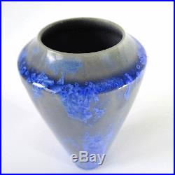 Signierte Studio Keramik Vase Kristall-Glasur Worpswede Art Pottery vintage