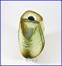 Simo Agoston (1925-2011) Grey Brutalist Retro Vase 8, MID Century Art Pottery