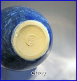 Simon Rich (british 1949) A Blue Crystalline Glaze Vase