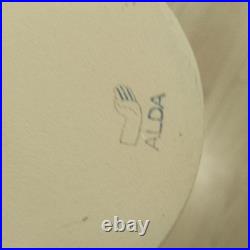 Sophie Alda Studio Pottery Extra large jug eared vase in cream and blue