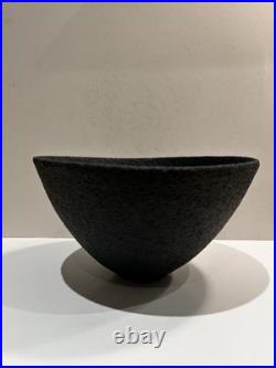 Sotis Filippides Lovely Volcanic Black Bowl Studio Pottery Sotis Filippides Lovely Volcanic Black Bowl Studio Pottery