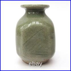 St Ives Pottery (Bernard Leach studio), stoneware bud vase, celadon glaze, c1970
