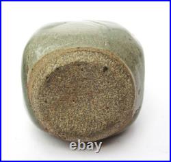 St Ives Pottery (Bernard Leach studio), stoneware bud vase, celadon glaze, c1970