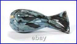 Stanislas Reychan MBE Studio Pottery Hand Built Tin Glazed Blue Bird Dove RARE