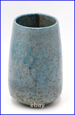 Stephen Murfitt Blue Raku Vessel, Studio Pottery