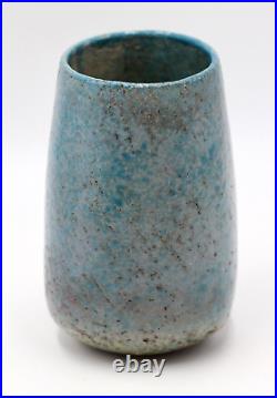 Stephen Murfitt Blue Raku Vessel, Studio Pottery