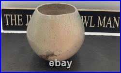 Stephen Murfitt Rake Pottery With Blue And Blush Glaze Vessel 16cm Stephen Murfitt Rake Pottery With Blue And Blush Glaze Vessel 16cm