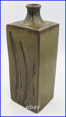 Steve Mills Bath Studio Pottery Stoneware Slab Vase 20th Century