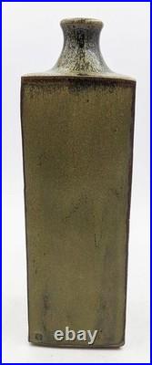 Steve Mills Bath Studio Pottery Stoneware Slab Vase 20th Century