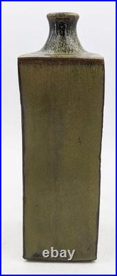 Steve Mills Bath Studio Pottery Stoneware Slab Vase 20th Century