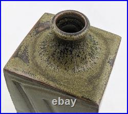 Steve Mills Bath Studio Pottery Stoneware Slab Vase 20th Century