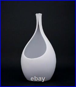Stig Lindberg Pottery White Vase Pungo Gustavsberg Studio