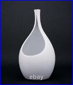 Stig Lindberg Pottery White Vase Pungo Gustavsberg Studio
