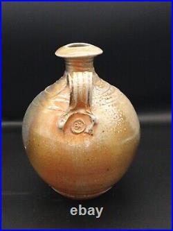 Studio Pottery Barry Huggett Salt Glazed Vase