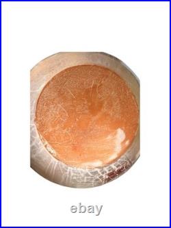 Studio Pottery Bottle Vase Signed & Dated 1996 Reduction Glaze 34cm Handmade Cer