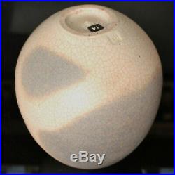 Studio Pottery DAVID LEACH (1911-2005) Crackle Glazed Ovoid Pebble Vase
