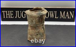 Studio Pottery Dan Kelly (b. 1953) A vase with brown/ochre glaze. 12cm high