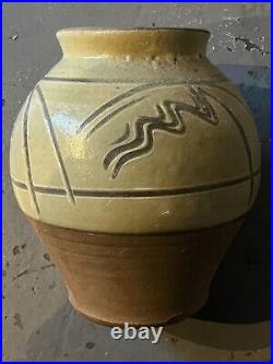 Studio Pottery Earthenware Pot / Winchcombe / Cardew / Bowen Era Potters Seal