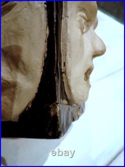 Studio Pottery Face Vase Tenmoku Glaze