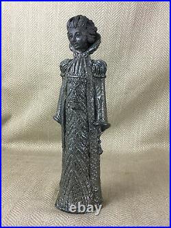 Studio Pottery Figure Figurine Queen Lady Girl Statue Hand Made Signed Art