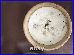 Studio Pottery Hans Coper Small Lided Footed bowl damage repairs to the lid