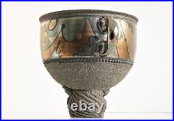 Studio Pottery John Wheeldon Metal Lustre Stoneware Vase Twin Handled