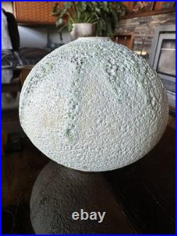 Studio Pottery Seed Pod Style Vase In Blue / Grey Volcanic Glaze By Andrew Palin