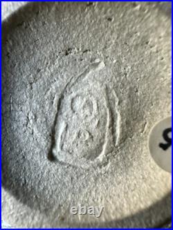 Studio Pottery Seed Pod Style Vase In Blue / Grey Volcanic Glaze By Andrew Palin