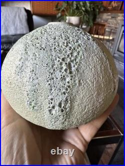 Studio Pottery Seed Pod Style Vase In Blue / Grey Volcanic Glaze By Andrew Palin