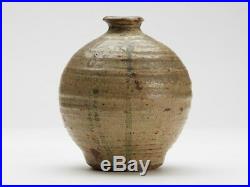 Studio Pottery Stone Glazed Bulbous Bottle Vase 20th C