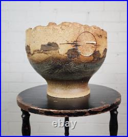 Studio Pottery Stoneware Planter Mid 20th Century Studio Pottery Stoneware Planter Mid 20th Century
