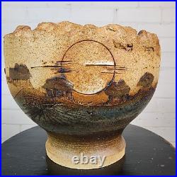 Studio Pottery Stoneware Planter Mid 20th Century Studio Pottery Stoneware Planter Mid 20th Century