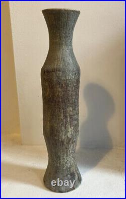 Studio Pottery Tall Vase By Alan Wallwork Forest Hill Studio Rie / Leach Era