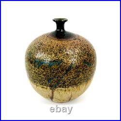 Studio Pottery Vase Japanese MCM H17cm Nipple vase MCM mid century