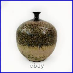 Studio Pottery Vase Japanese MCM H17cm Nipple vase MCM mid century