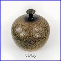 Studio Pottery Vase Japanese MCM H17cm Nipple vase MCM mid century