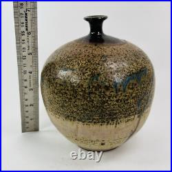 Studio Pottery Vase Japanese MCM H17cm Nipple vase MCM mid century