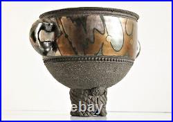 Studio Pottery Vase John Wheeldon Metal Lustre Stoneware Twin Handled