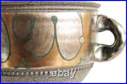 Studio Pottery Vase John Wheeldon Metal Lustre Stoneware Twin Handled