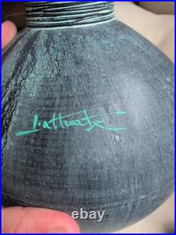 Studio Pottery Vase Signed. French