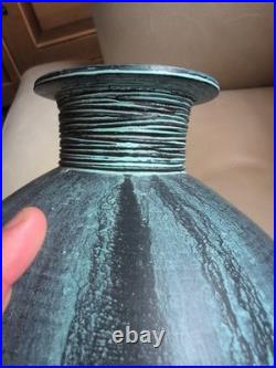 Studio Pottery Vase Signed. French