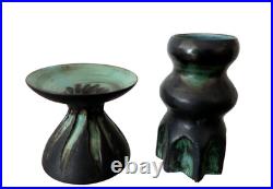 Studio Pottery Vases Elizabeth Ann Macphail Collection Briglin Conection Vtg x 2