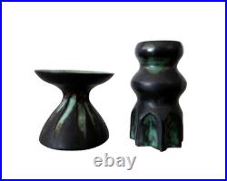 Studio Pottery Vases Elizabeth Ann Macphail Collection Briglin Conection Vtg x 2