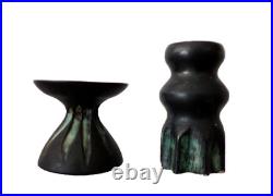 Studio Pottery Vases Elizabeth Ann Macphail Collection Briglin Conection Vtg x 2