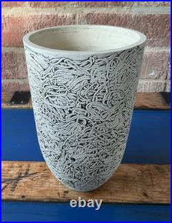 Studio Pottery early LEE PAGE Hanson worm VASE 20 cm high