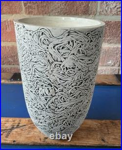 Studio Pottery early LEE PAGE Hanson worm VASE 20 cm high