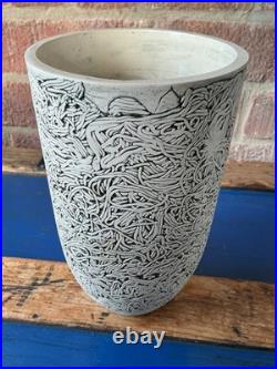 Studio Pottery early LEE PAGE Hanson worm VASE 20 cm high