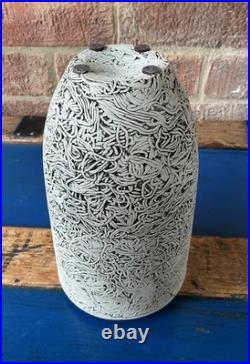 Studio Pottery early LEE PAGE Hanson worm VASE 20 cm high