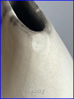 Studio Pottery sculptural raku vase by Helen Rondell British Studio ceramicist